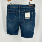 Anthropologie NWT Pilcro By  Mid Rise Slim Denim Shorts Dark Wash Blue Size 27 Photo 2