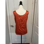 Vintage Escada Silk Blend Tank Top Red Orange Scoop Neck Sleeveless Size‎ 42 M/L Photo 1