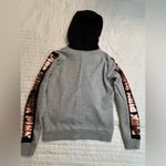 Victoria Secret Pink Hoodie Bling Logo Gray Full zip Sequin Photo 1