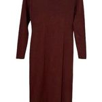 Peruvian Connection  Soft Brown 100% Pima Cotton LS Maxi Dress Made in Peru Photo 0