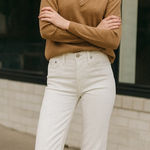 Alice + Olivia 180  White Straight Leg Jeans Size 25 Color White Photo 0