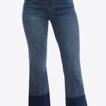 Spanx Cropped Flare Medium Wash pull on denim jeans size XL/TG NWT Photo 1