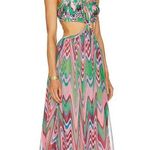 NWT Patbo Wave Maxi Dress Sz S Green Photo 2