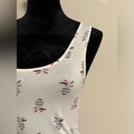 EUC Nollie White Multicolor Pineapples Graphic Cropped Tank size medium Photo 2