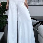 ANDRES OTALORA Palomino Wide Leg Pants New Size 4 White Photo 0