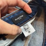 EXPRESS Relaxed Straight Low Rise Jeans Women's SZ 6 R Distressed Y2K 90s Dark Photo 9