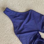 Navy Blue Strappy Notch V Photo 2