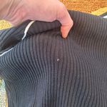 Urban Outfitters Sporty Y2K Style Black Ribbed Sweater Zip Up Crop Top Medium Photo 3