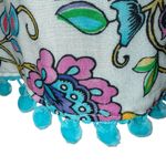 Nanette Lepore  Rosarito  Cold Shoulder Tunic Cover Up‎ DIY Pompoms EUC  XS Photo 5