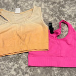 AYBL  Women's Crop Tops - Cream and Pink Photo 0