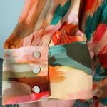 Spartina 449 NWT Edwina Maxi Dress Peach Coral Botanic Garden Watercolor Sz XXL Photo 8