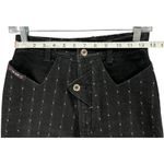 Blaze Vintage Jeans Womens 26 Black White Dot High Rise Western Bareback Rodeo Photo 5