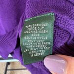 Lauren Ralph Lauren Purple Old Money Country Club Vanderpump Sweater Medium Photo 7