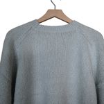 Vince Womens 1X Crewneck Organic Cotton Blend Pebbled Sweater in Mint NEW Photo 4