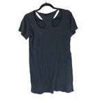 LNA Womens T Shirt Dress Cut Outs Cotton Black XS Photo 1