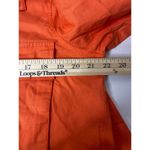 Cabi Tiger Lily Orange Cropped Cotton Swing Resort Button Up Jacket Vibrant M Size M Photo 5