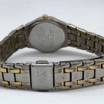 Anne Klein ladies Quartz analog date watch gold silver tone bracelet size 7” run Photo 4