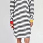 Sleepy Jones Twyla Navy & White Stripe Long Sleeve 100% Cotton XS Sleepshirt. Photo 0