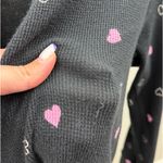 Victoria's Secret Cozy Victoria’s Secret waffle knit henley top with an allover heart print. Photo 2