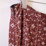 Elie Tahari Mahogany Evita Silk Blend Midi Skirt A-line NEW Lined Size 6 Mosaic Photo 7