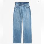 Abercrombie & Fitch  Light Blue High Rise Loose Jean Size 24/00R Photo 4