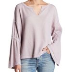 Free People  We The Free Thermal Waffle Knit Dahlia Top Size Small Sweater Photo 0