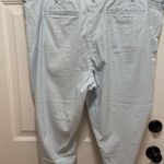 Lands' End Blue & White pinstripe light weight pants size 24W Photo 3