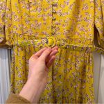 Nicholas Cecile Floral Midi Belt Dress Yellow Size 6 Photo 7