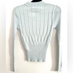 Club Monaco NWT  Keisa Light Blue Ribbed Sweater Mint Blue Green S Small Photo 1