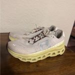 On Running Sneakers in Cream and Maroon with Yellow Soles Red Size 9.5 Photo 1