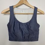Year of Ours Dolly Denim Blue Bra Top Womens XSmall Size XS Photo 1