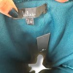Lulus NWT Luxurious Vision Teal Blue Satin Off-the-Shoulder Mini Dress Medium Photo 8