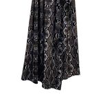 Calvin Klein Snakeskin Print Classic Wrap Dress Brown Size 10 Retro Neutral Fall Photo 6