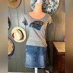 PINK - Victoria's Secret Sequin Carolina Panthers Pink XS Grey Tee Photo 1