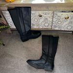 A New Day Black Faux Leather Tall Riding Boots Target Size 10 Buckle detail Photo 12