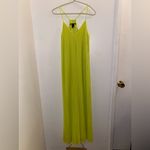 Victoria's Secret Victoria Secrets size small neon yellow green maxi pleated maxi dress Photo 1