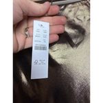 J.Crew NWT Gwyneth Slip Skirt – Gold Lamé Midi Bias Cut Satin Look, Size XS Photo 5