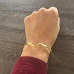 MONICA VINADER Amy Powney Wishbone Bangle 18k Gold Vermeil, Small, $298 Photo 6
