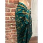 Women’s Rayon Sarong Wrap Skirt Made in Bali Resortwear Coverup Vacation Blue Size XS Photo 3