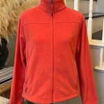 L.L.Bean  Full Zip Outdoors Burnt Orange Fleece Polartec Jacket Size Medium Photo 0