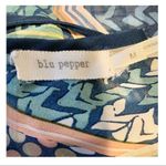 Blu Pepper WOMEN’S  sheer blue printed flowy top Photo 5