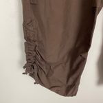 Gap VTG Y2K Women's 8 Brown Cotton Cargo Capri Pants Gathered Ankle Photo 3