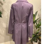 Apt. 9  Womens Lavender Double Breasted Belted Trench Coat Size Medium Photo 2