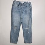 Aritzia Denim Forum The Joni High‎ Rise Loose Distressed Slouchy Size 29 x 29 Blue Photo 2
