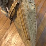 Kenneth Cole  Cream Leather Shoulder Bag with Crochet Strap size 12x10 Photo 2