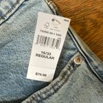 Gap NWT  Jeans Women SZ 16 Destructed 90's Loose Straight Wide Leg Raw Hem Photo 4