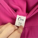 Zyia Active | Pink Ribbed Muted Magenta Hi-Rise Crop Leggings Size Medium (6-8) Photo 3