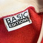 Vintage Sweatshirt Pullover Crewneck Top Grandma Floral XS S Small Blue Photo 4