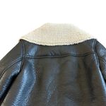 Mother The Boxy Zip Moto Jacket Leader of the Pack Vegan Leather Size Small Black Photo 8