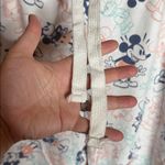 Disney  Mickey Mouse Capri Wide Leg Pajama Pant White Pink Size Medium Photo 5